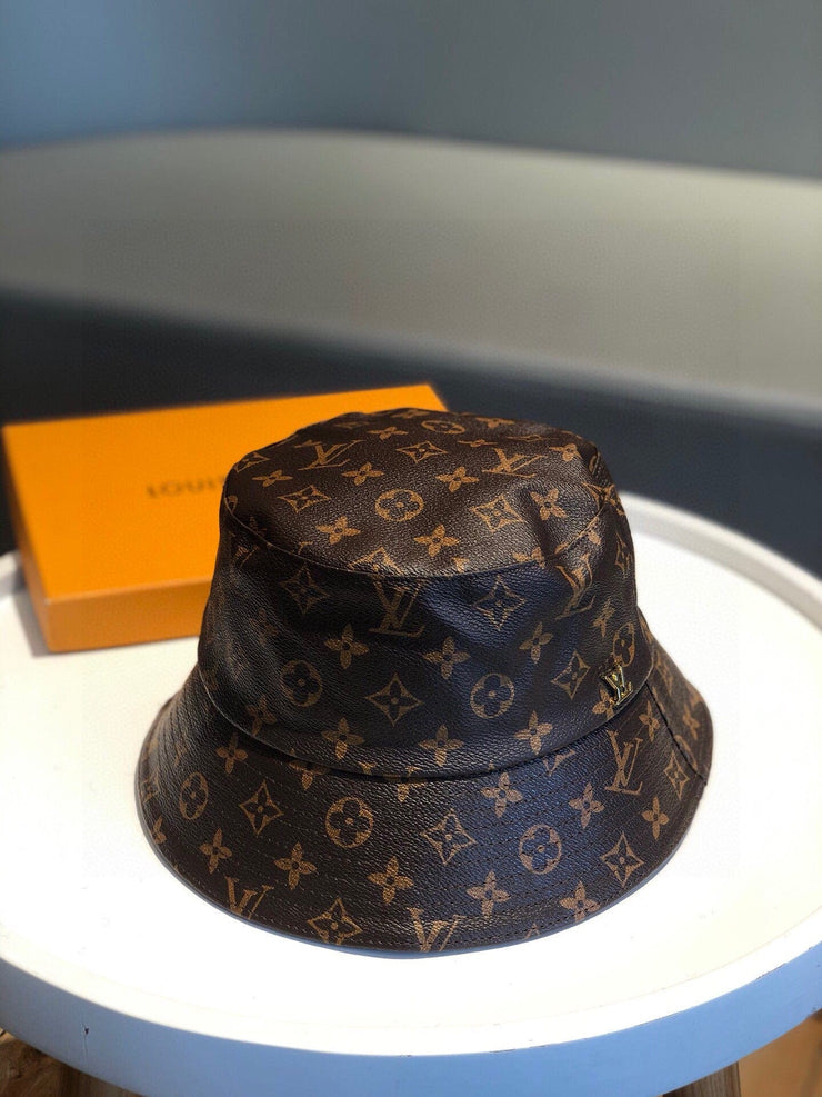 Looopix Louis Vuitton Leather Monogram Bucket Hat - Classic Edition