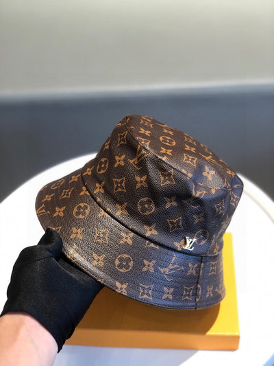 Looopix Louis Vuitton Leather Monogram Bucket Hat - Classic Edition