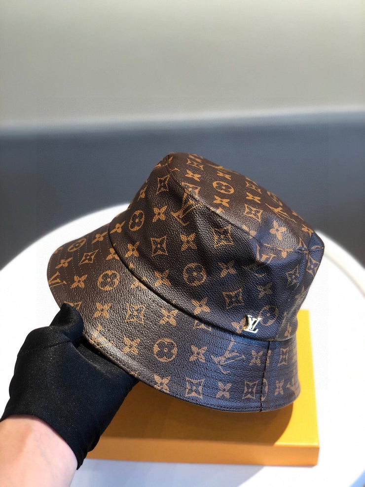 Looopix Louis Vuitton Leather Monogram Bucket Hat - Classic Edition