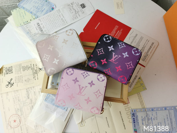 Looopix Louis Vuitton Leather Wallet With Zipper