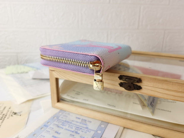 Looopix Louis Vuitton Leather Wallet With Zipper