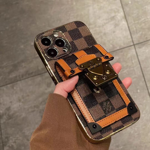 Looopix Louis Vuitton Luxury iPhone 15 Wallet Case