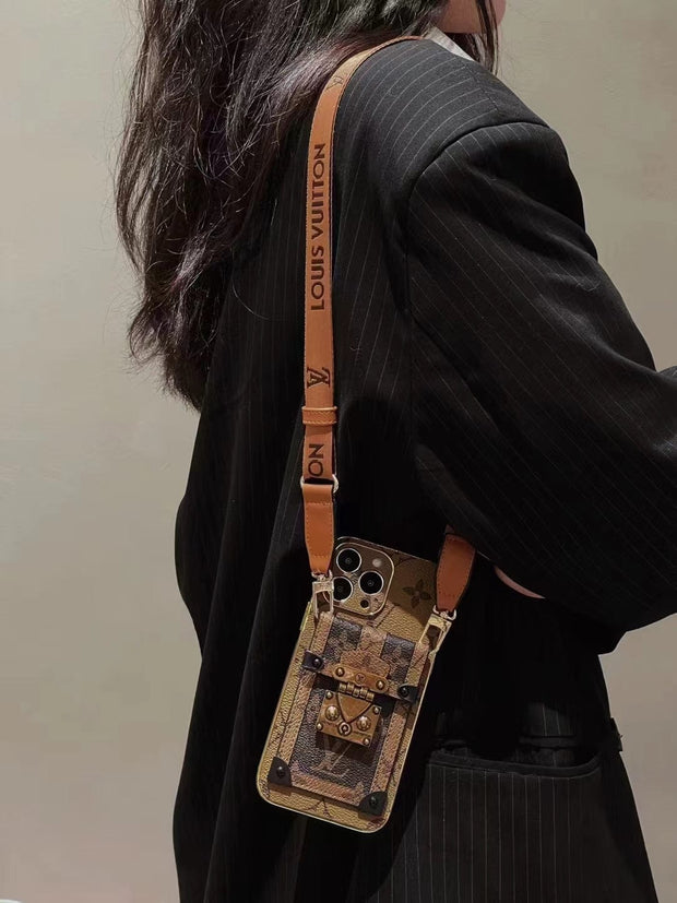Looopix Louis Vuitton Luxury iPhone 15 Wallet Case