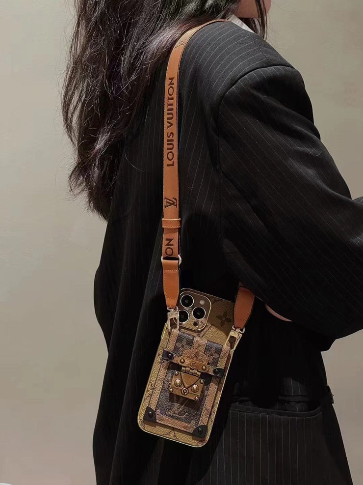 Looopix Louis Vuitton Luxury iPhone 15 Wallet Case