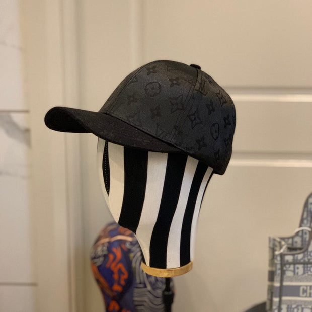 Looopix Louis Vuitton Monogram Black Cap