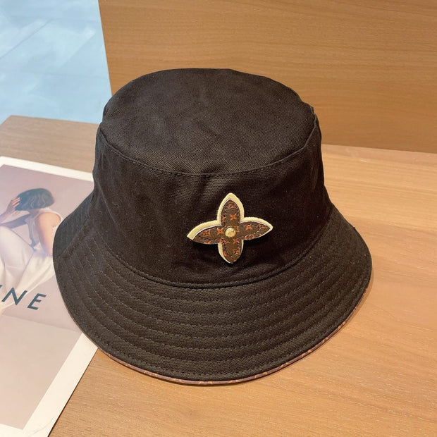 Looopix Louis Vuitton Monogram Bucket Hat in Cream