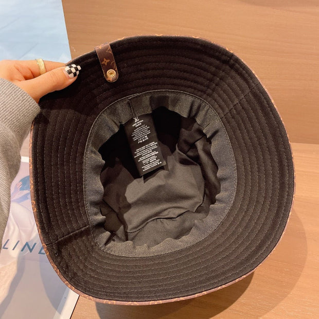 Looopix Louis Vuitton Monogram Bucket Hat in Cream