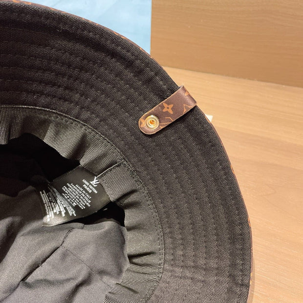 Looopix Louis Vuitton Monogram Bucket Hat in Cream