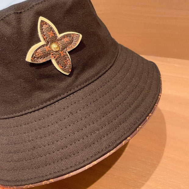Looopix Louis Vuitton Monogram Bucket Hat in Cream