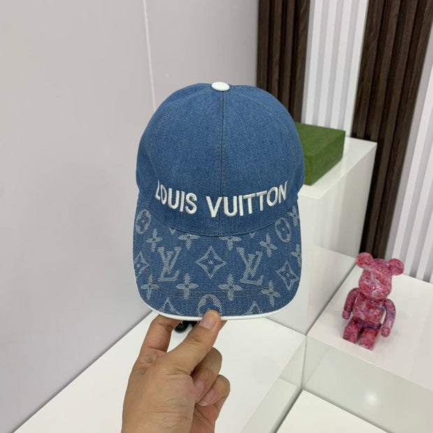 Looopix Louis Vuitton Monogram Denim Cap