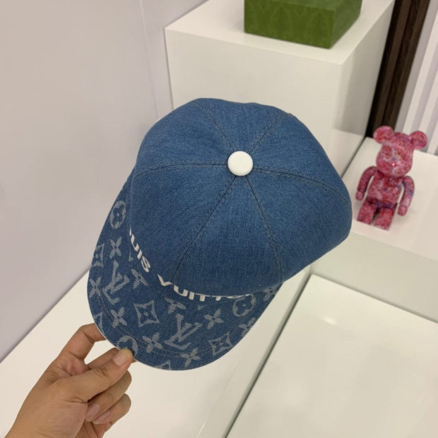 Looopix Louis Vuitton Monogram Denim Cap