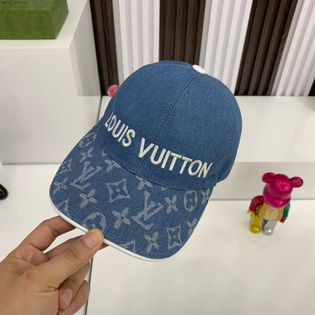 Looopix Louis Vuitton Monogram Denim Cap