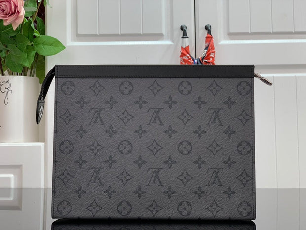 Looopix Louis Vuitton Monogram Eclipse Pochette Voyage MM Wallet