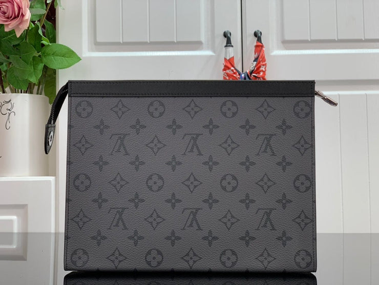 Looopix Louis Vuitton Monogram Eclipse Pochette Voyage MM Wallet