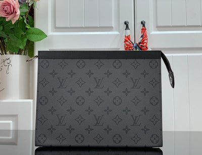 Looopix Louis Vuitton Monogram Eclipse Pochette Voyage MM Wallet