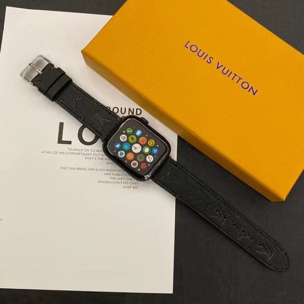 Looopix Louis Vuitton Monogram Embossed Apple Watch Bands