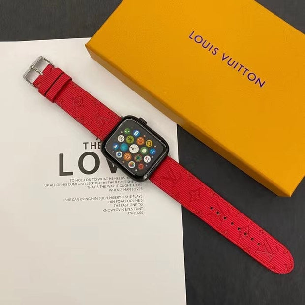 Looopix Louis Vuitton Monogram Embossed Apple Watch Bands