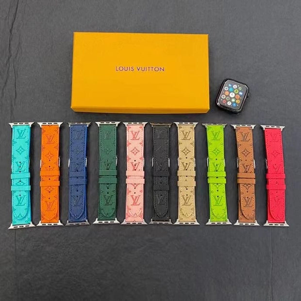 Looopix Louis Vuitton Monogram Embossed Apple Watch Bands