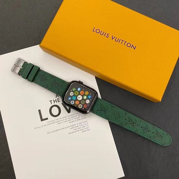 Looopix Louis Vuitton Monogram Embossed Apple Watch Bands