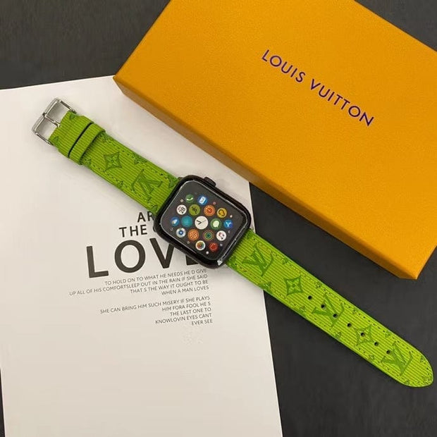Looopix Louis Vuitton Monogram Embossed Apple Watch Bands