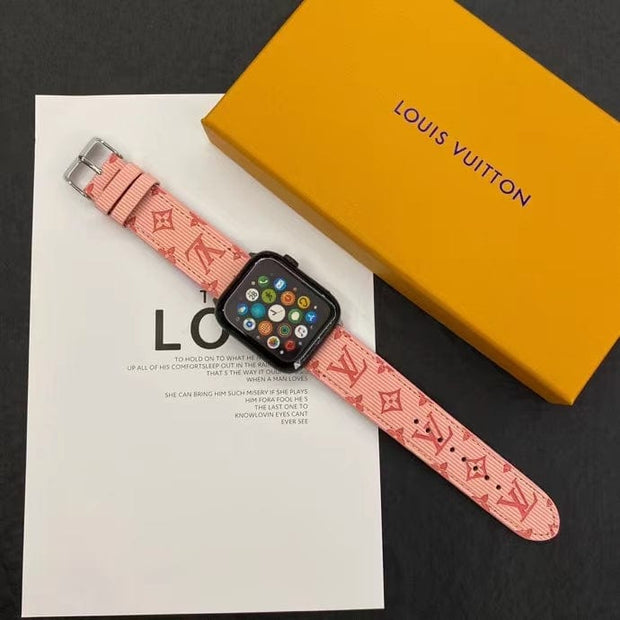 Looopix Louis Vuitton Monogram Embossed Apple Watch Bands