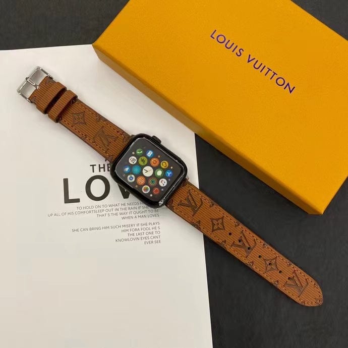 Looopix Louis Vuitton Monogram Embossed Apple Watch Bands