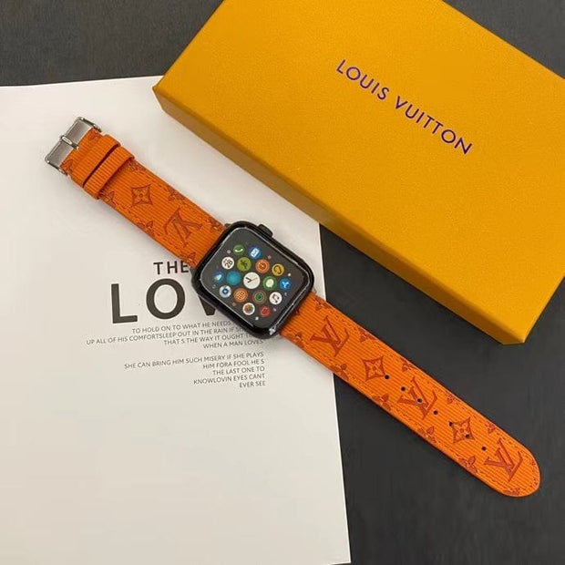 Looopix Louis Vuitton Monogram Embossed Apple Watch Bands