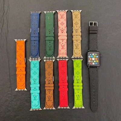 Looopix Louis Vuitton Monogram Embossed Apple Watch Bands