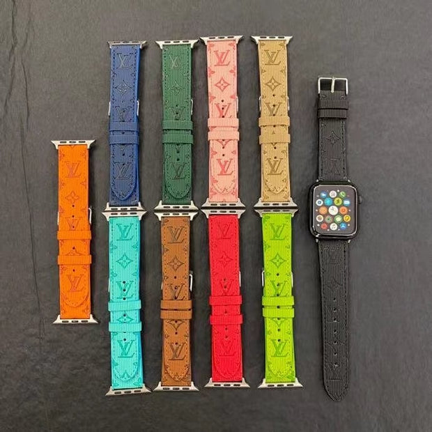 Looopix Louis Vuitton Monogram Embossed Apple Watch Bands