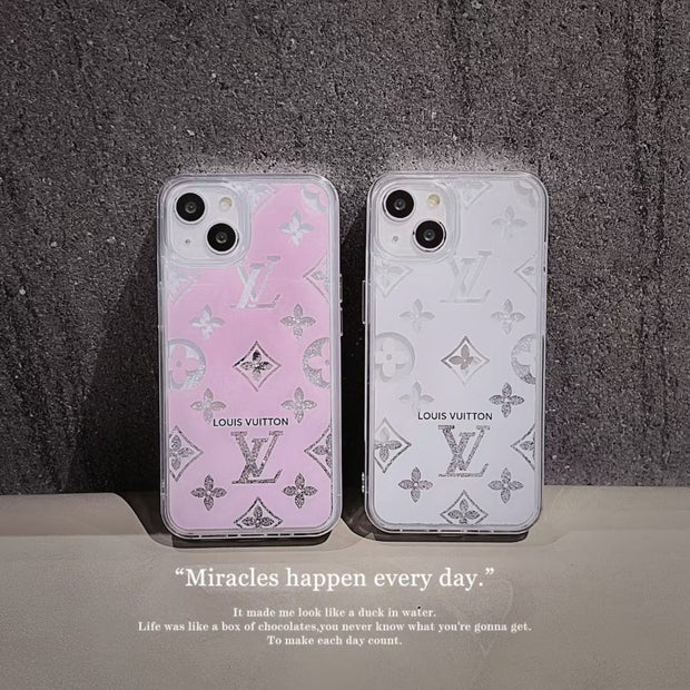 Looopix Louis Vuitton Monogram Glitter iPhone Cases