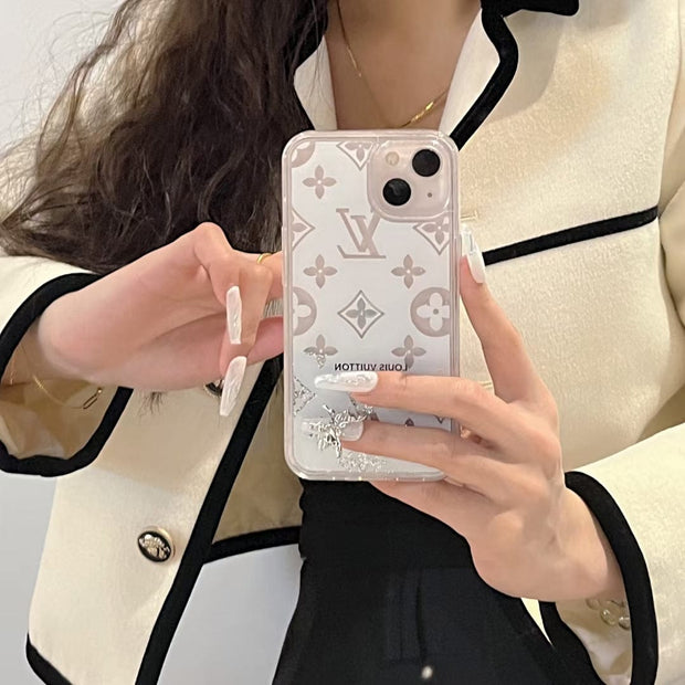 Looopix Louis Vuitton Monogram Glitter iPhone Cases