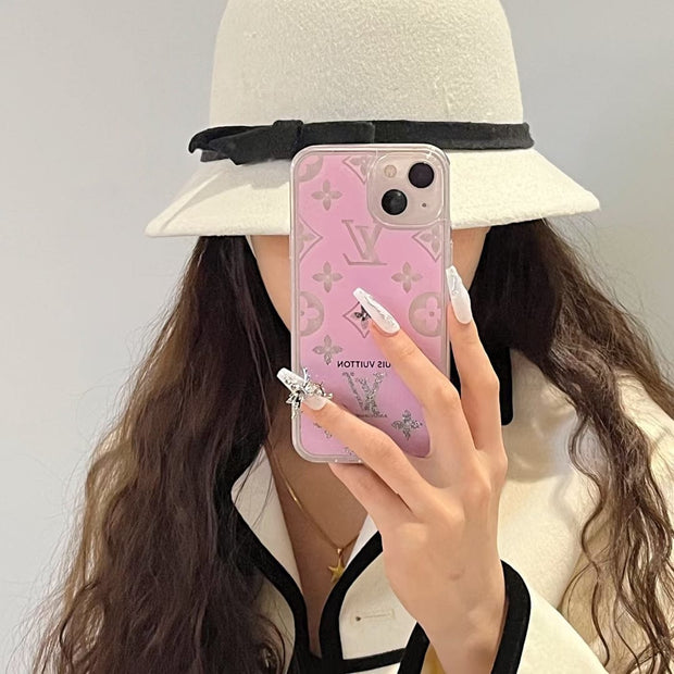 Looopix Louis Vuitton Monogram Glitter iPhone Cases