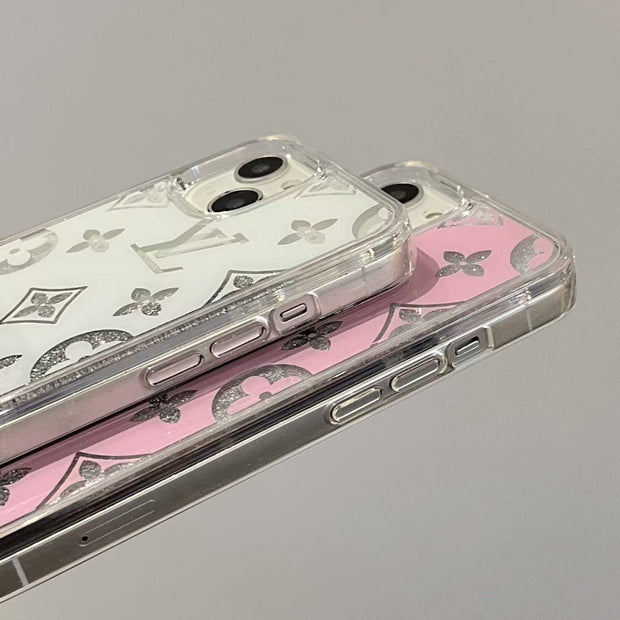 Looopix Louis Vuitton Monogram Glitter iPhone Cases