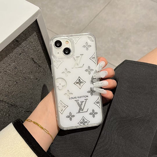 Looopix Louis Vuitton Monogram Glitter iPhone Cases