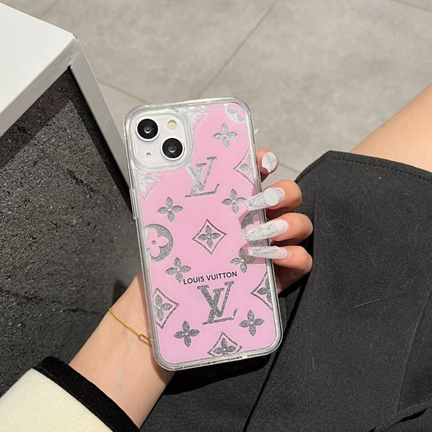 Looopix Louis Vuitton Monogram Glitter iPhone Cases