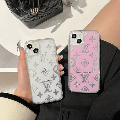 Looopix Louis Vuitton Monogram Glitter iPhone Cases