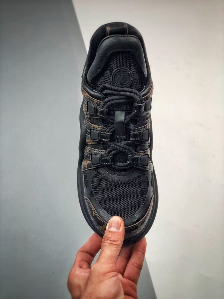 Looopix Louis Vuitton Monogram High Top Sneakers