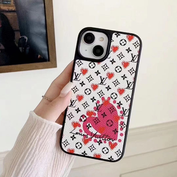 Looopix Louis Vuitton Monogram Hot Air Balloon and Heart Print iPhone Cases
