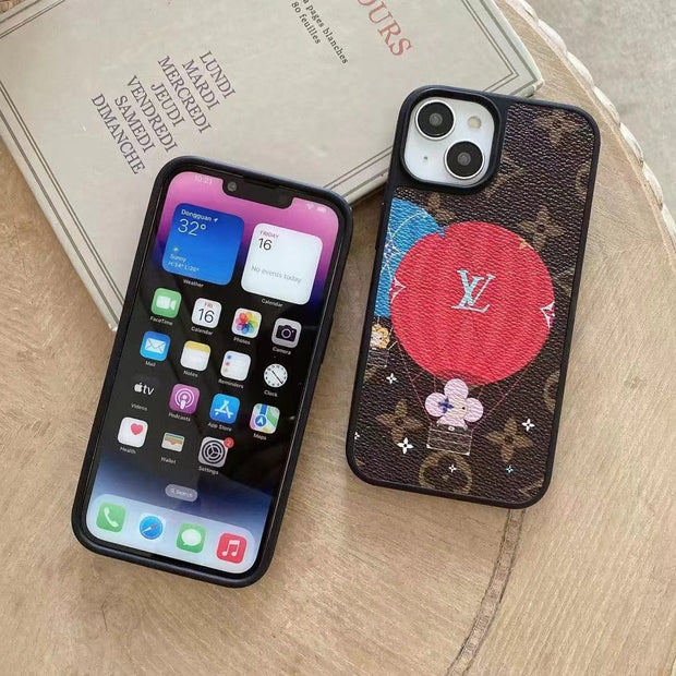 Looopix Louis Vuitton Monogram Hot Air Balloon and Heart Print iPhone Cases
