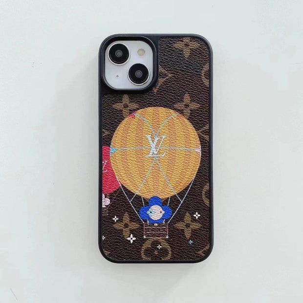 Looopix Louis Vuitton Monogram Hot Air Balloon and Heart Print iPhone Cases