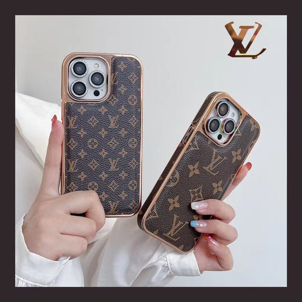 Looopix Louis Vuitton Monogram iPhone Cases with Rose Gold Trim - Lens Accessory Gift