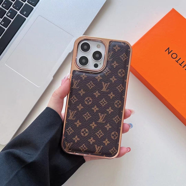 Looopix Louis Vuitton Monogram iPhone Cases with Rose Gold Trim - Lens Accessory Gift