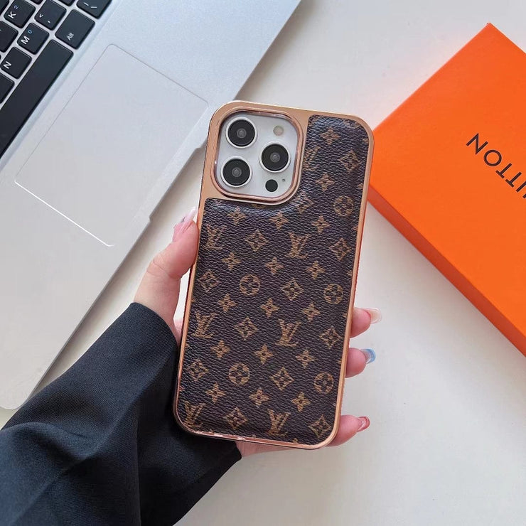 Looopix Louis Vuitton Monogram iPhone Cases with Rose Gold Trim - Lens Accessory Gift