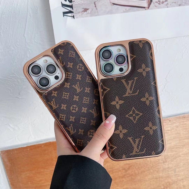 Looopix Louis Vuitton Monogram iPhone Cases with Rose Gold Trim - Lens Accessory Gift