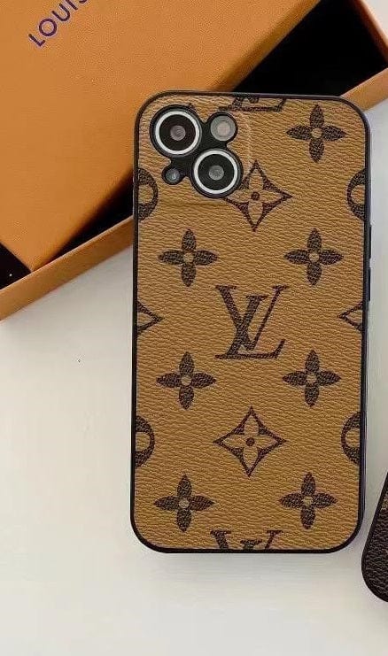 Looopix Louis Vuitton Monogram Leather iPhone Cases - Available for iPhone 11 to iPhone 15