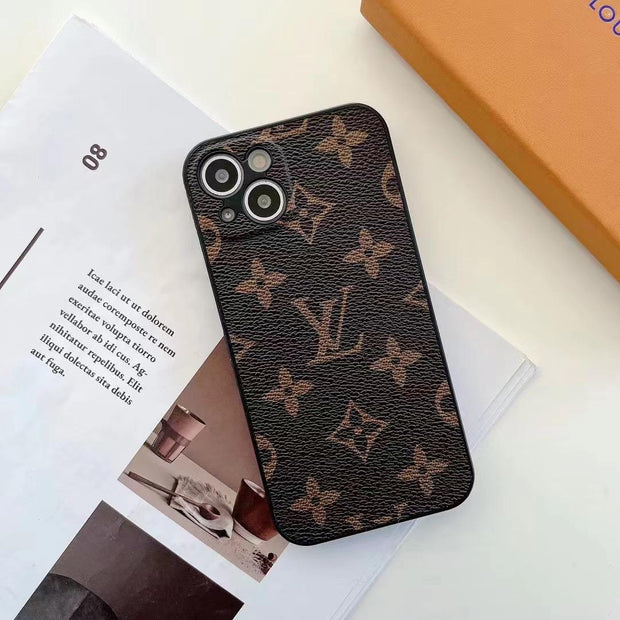 Looopix Louis Vuitton Monogram Leather iPhone Cases - Available for iPhone 11 to iPhone 15