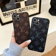 Looopix Louis Vuitton Monogram Leather iPhone Cases - Available for iPhone 11 to iPhone 15