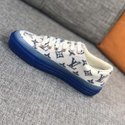 Looopix Louis Vuitton Monogram Stripe Court Sneakers