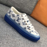 Looopix Louis Vuitton Monogram Stripe Court Sneakers