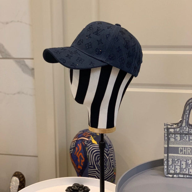 Looopix Louis Vuitton Navy Blue Monogram Baseball Cap